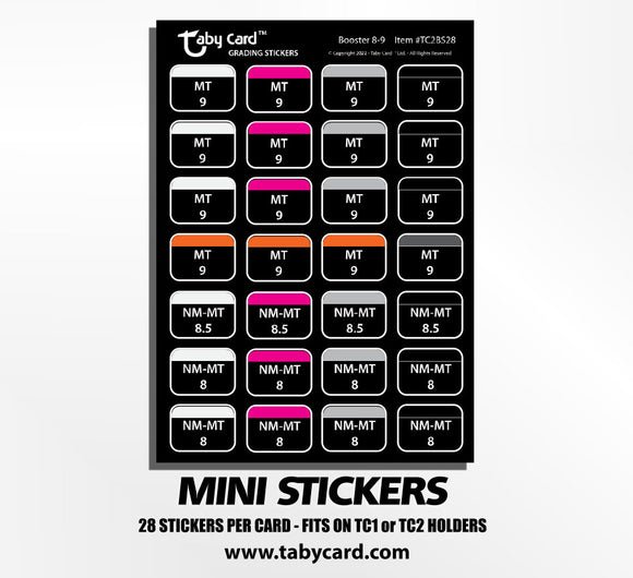Taby Card™ TC2 280 pc. Booster Grade(s) Sticker Set! x10 Sticker Cards