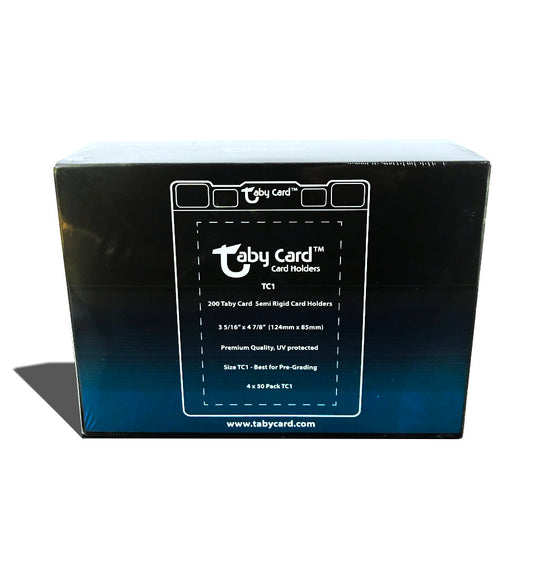 Taby Card™ TC1 Semi Rigid Card Holders 1000 Count 5 Boxes