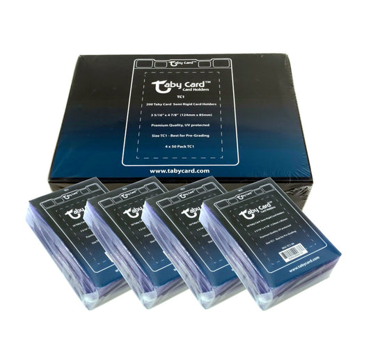 Taby Card™ TC1 Semi Rigid Card Holders 2000 Ct. Case x 10 Boxes