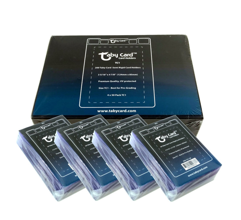 Taby Card™ TC1 Semi Rigid Card Holders 1000 Count 5 Boxes