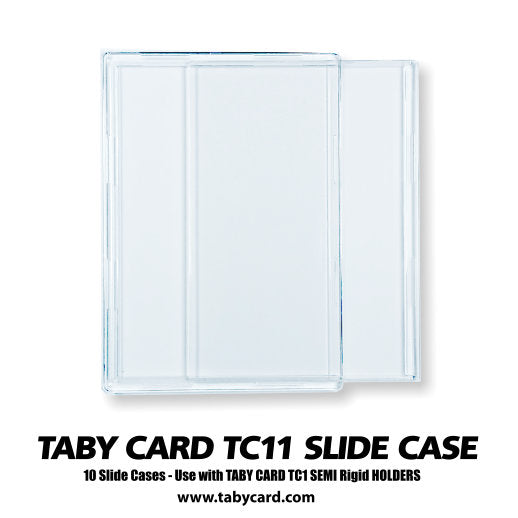 Taby Card™ 20 Pc. CARD GRADING KIT includes Slide Cases, Semi Rigid Card Sleeves, Mini Stickers Sheets