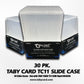 Taby Card™ 20 Pc. CARD GRADING KIT includes Slide Cases, Semi Rigid Card Sleeves, Mini Stickers Sheets