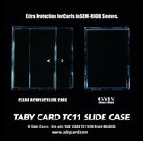 Taby Card™ 30 Pc. CARD GRADING KIT - 30 Slide Cases, 50 Semi Rigid Card Sleeves, 15 Mini Stickers Sheets