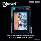 10 pk. Taby Card™ TC11 Acrylic Slide Case - Holds Large Size Semi Rigid Card Sleeves