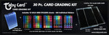 Taby Card™ 30 Pc. CARD GRADING KIT - 30 Slide Cases, 50 Semi Rigid Card Sleeves, 15 Mini Stickers Sheets