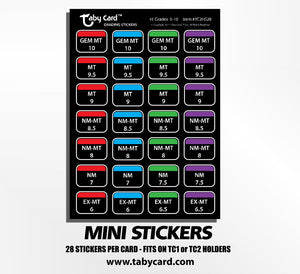 Taby Card™ TC2 280 pc. High Grade(s) Sticker Set! x10 Sticker Sheets