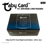 Taby Card™ TC1 Semi Rigid Card Holders 200 Count Box