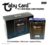 Taby Card™ TC1 Semi Rigid Card Holders 200 Count Box