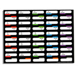 Taby Card™ 500 pc. TC2 Card Grading Sticker Set! 10x sheets, 50 stickers per sheet