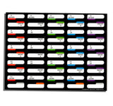 Taby Card™ TC2 Semi Rigid Card Holders  50 Count Pack (Pre-Grading Stickers Included)