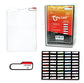 Taby Card™ TC2 Semi Rigid Card Holders  50 Count Pack (Pre-Grading Stickers Included)